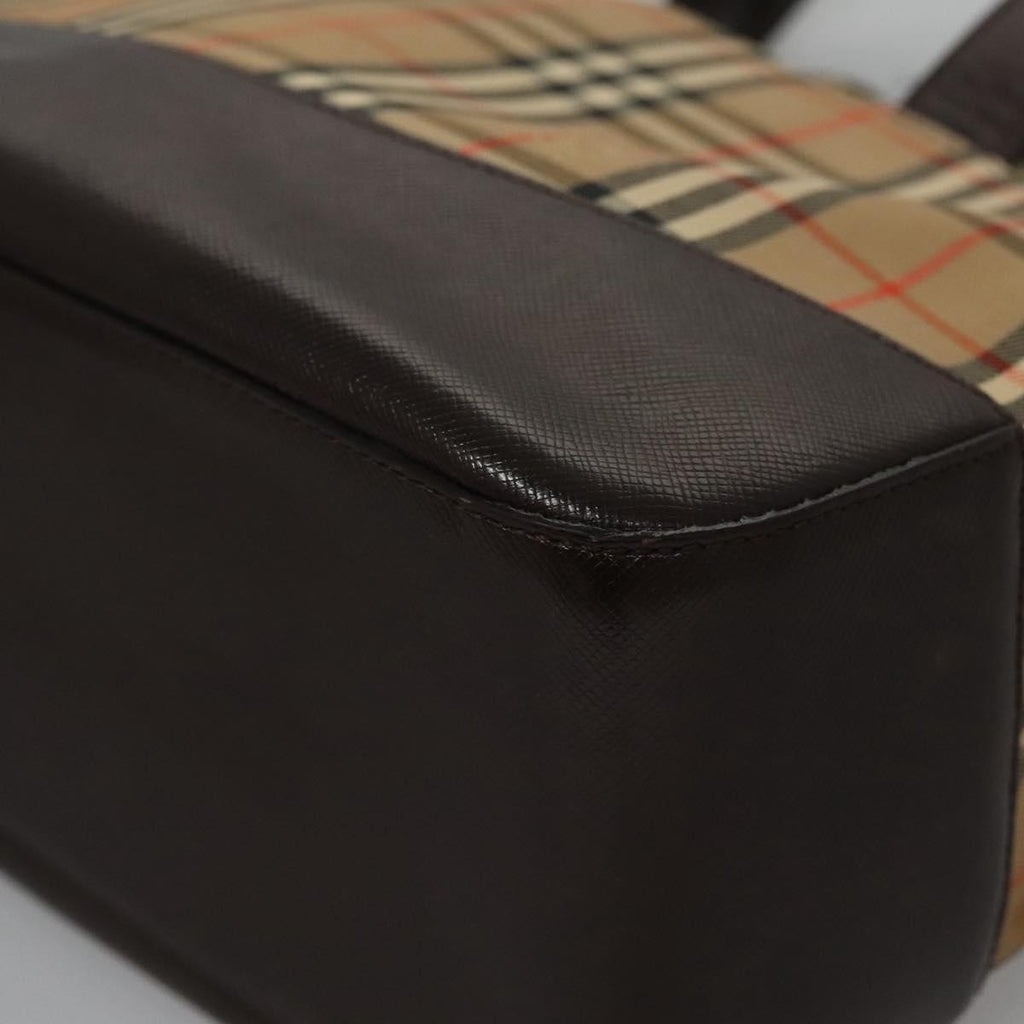 Burberry Nova Check Handbag Nova Check Canvas And Leather Beige Canvas Handbag