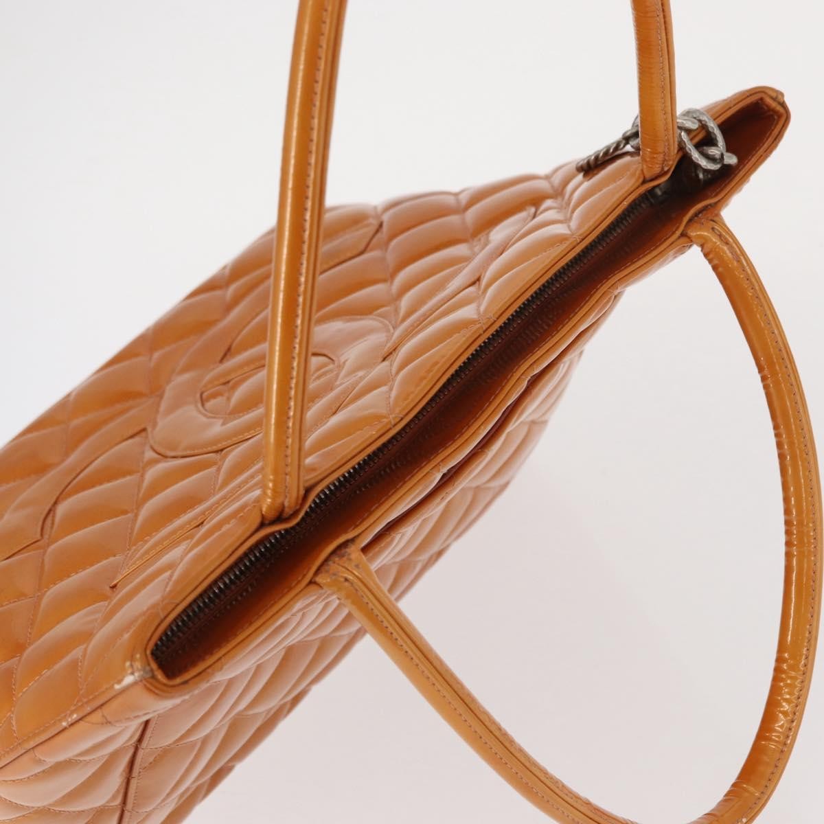 Chanel Medallion Tote Quilted Patent Beige Patent_Leather Tote Bag Bag
