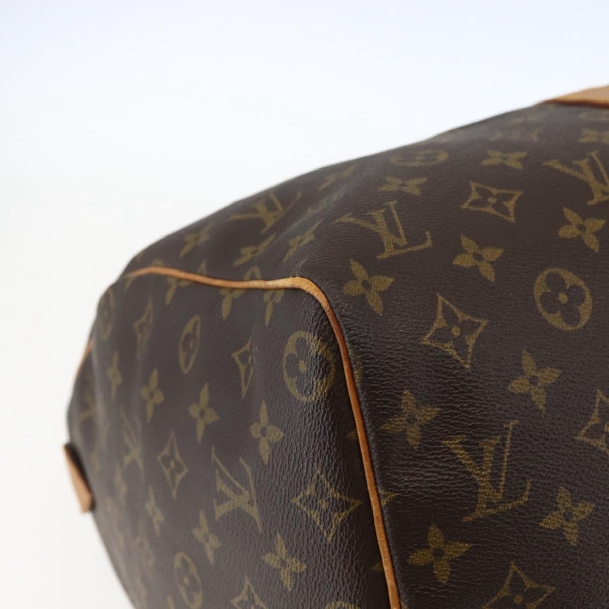 Louis Vuitton Keepall Bag Monogram Canvas Brown Canvas Travel Bag