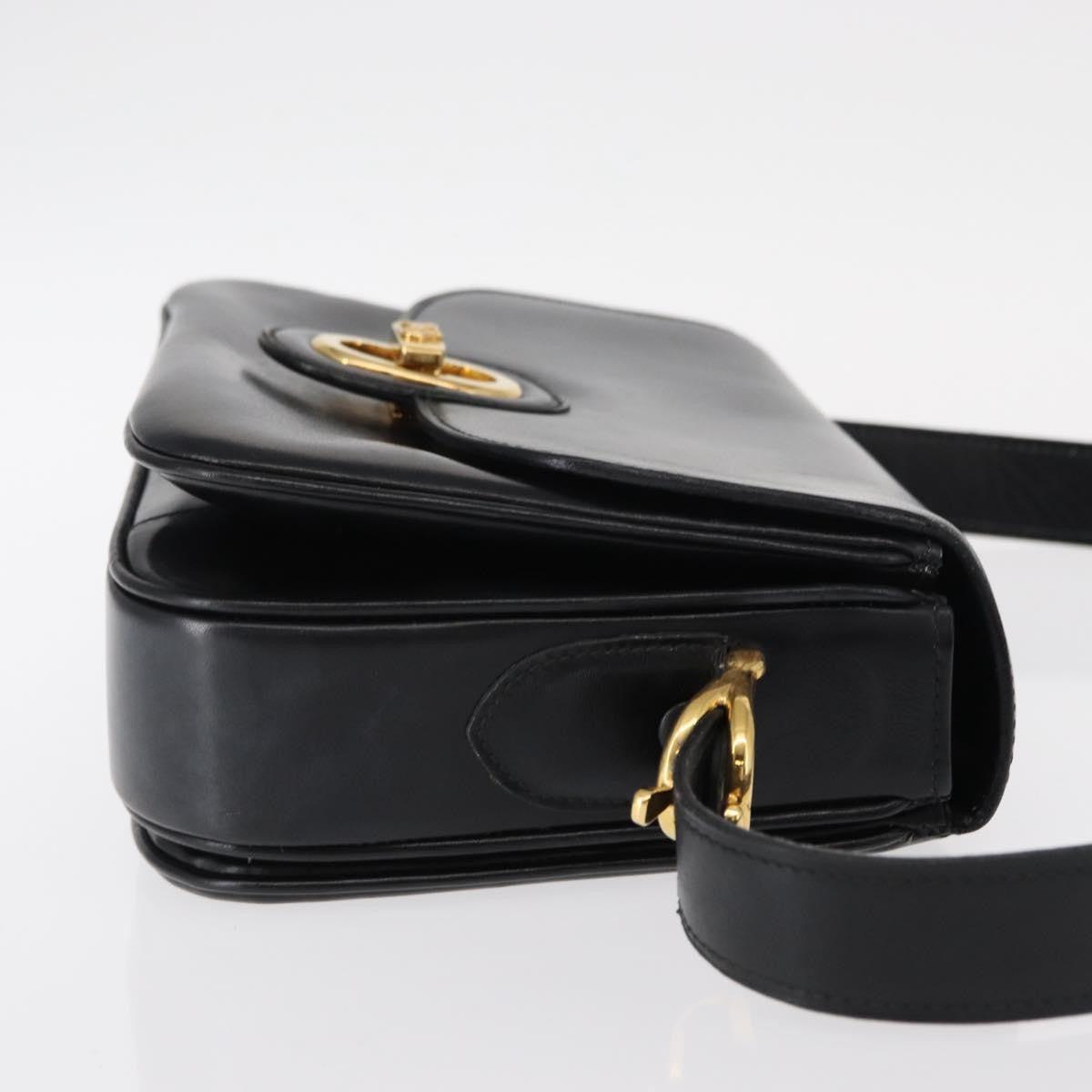 Celine Horse Carriage Shoulder Bag Leather Black Leather Shoulder Bag Bag