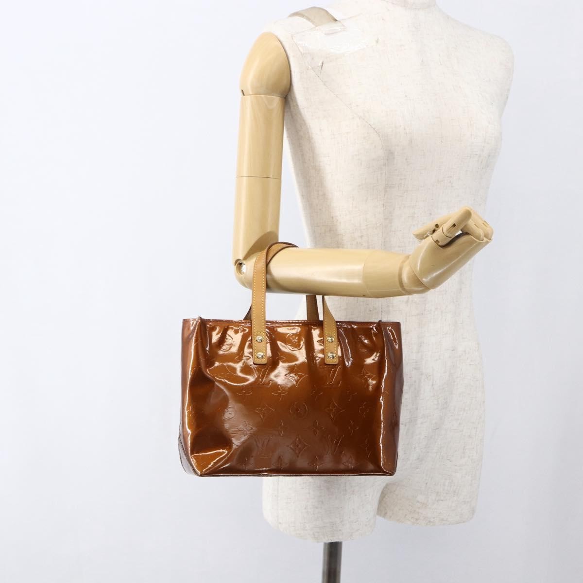 Louis Vuitton Reade Handbag Monogram Vernis Brown Patent_Leather Handbag