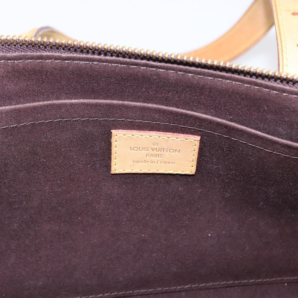 Louis Vuitton Rosewood Avenue Handbag Monogram Vernis Purple Patent_Leather Shoulder Bag