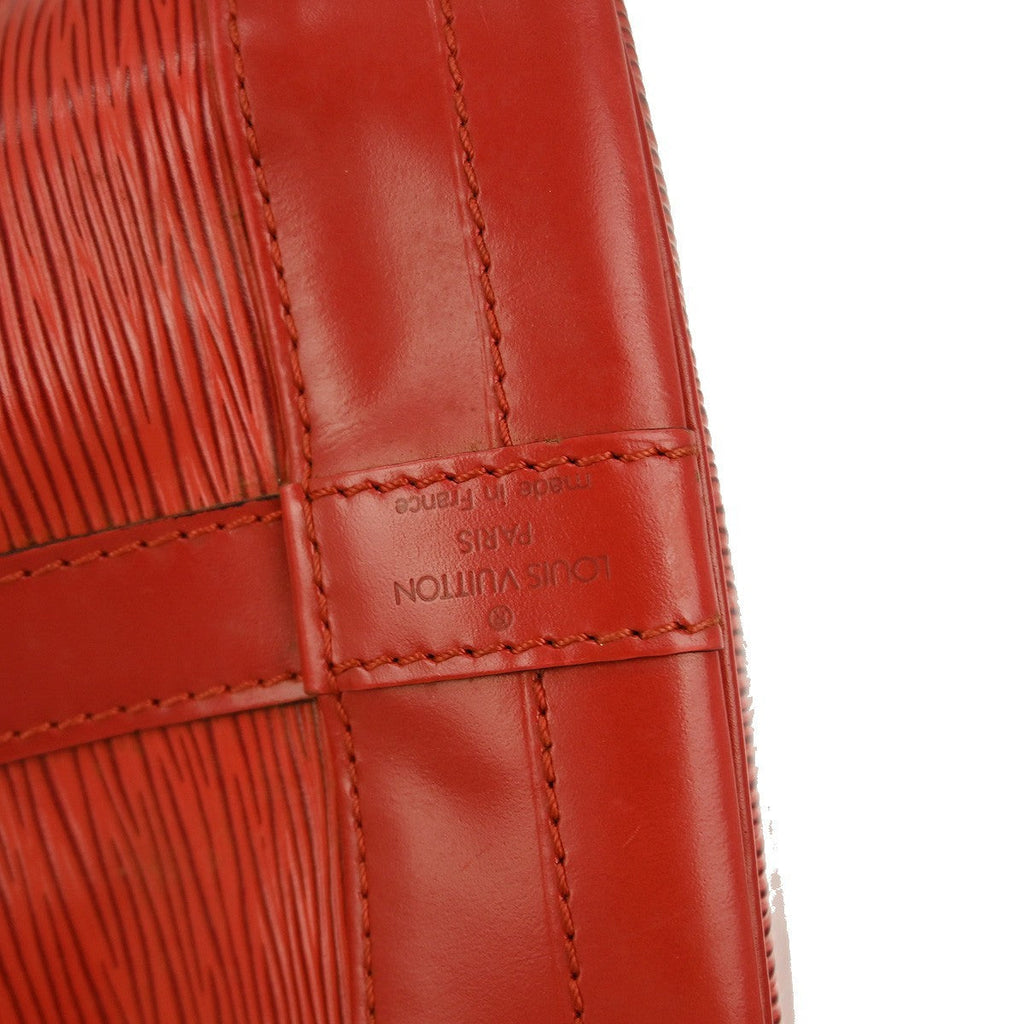 Louis Vuitton Noe Handbag Epi Leather Red Leather Shoulder Bag