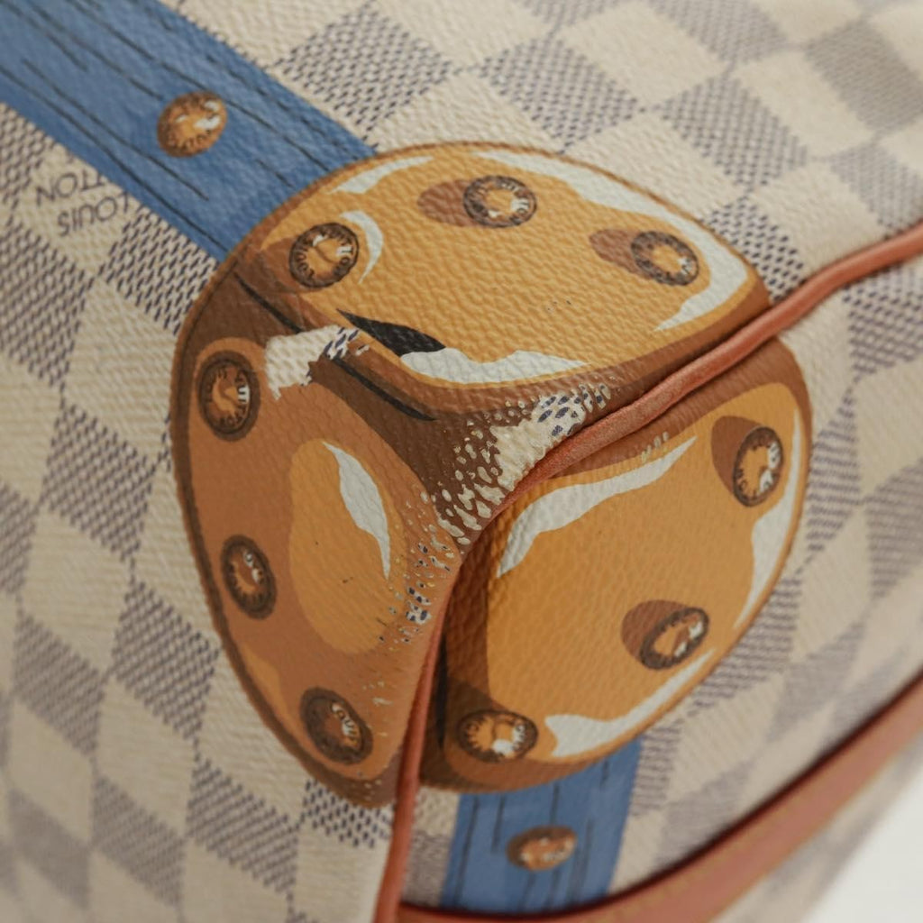 Louis Vuitton Speedy Bandouliere Bag Limited Edition Summer Trunks Monogram Canvas Multicolour Canvas Handbag