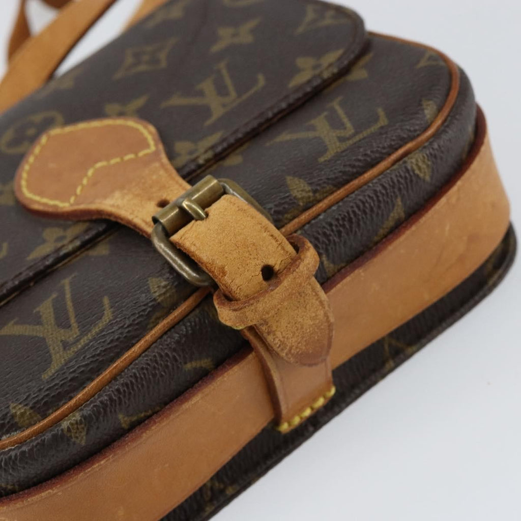 Louis Vuitton Cartouchiere Handbag Monogram Canvas Brown Canvas Shoulder Bag