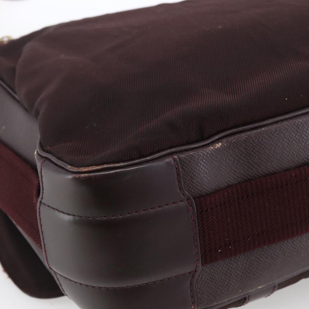 Louis Vuitton Dersou Bag Taiga Leather And Canvas Brown Leather Shoulder Bag