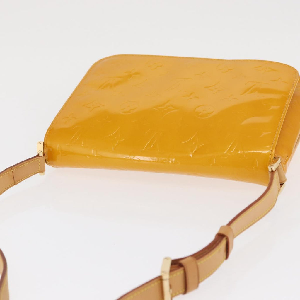Louis Vuitton Thompson Street Handbag Monogram Vernis Yellow Patent_Leather Shoulder Bag