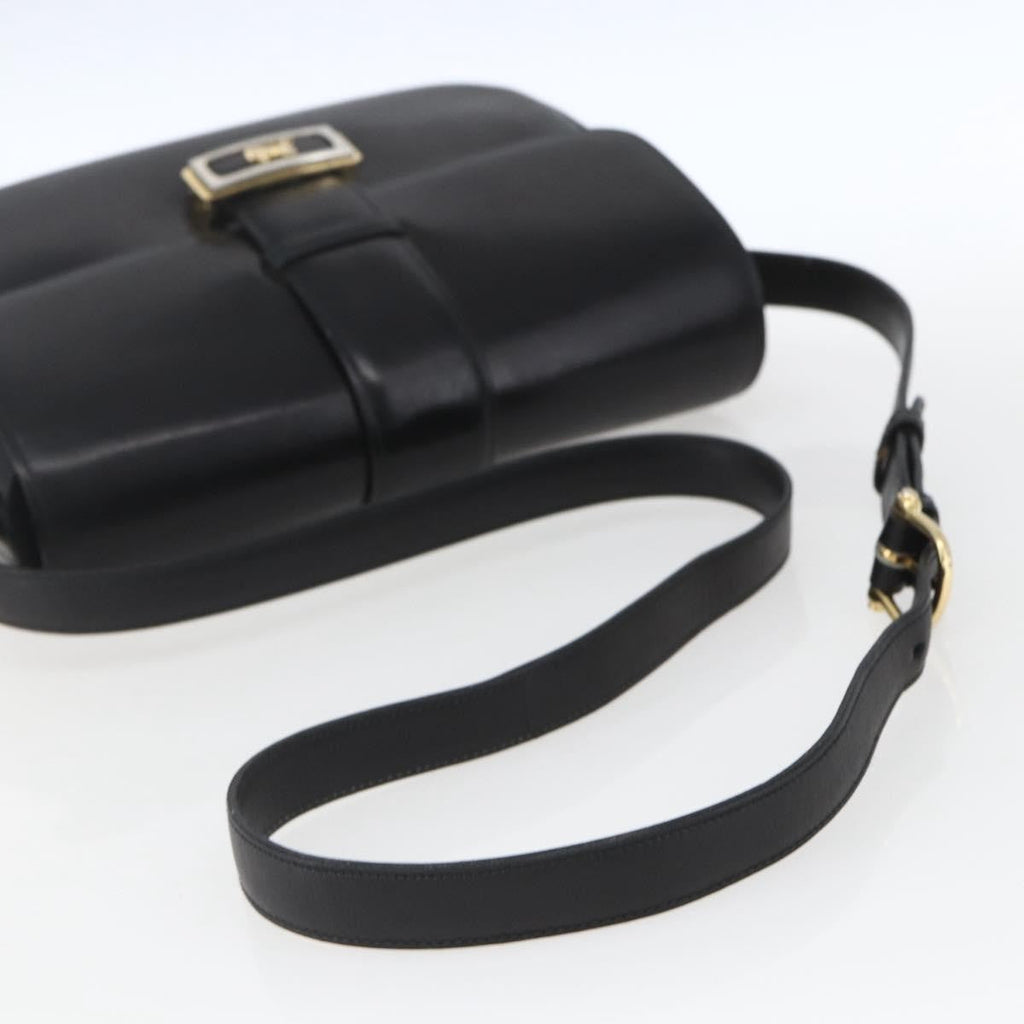 Celine Horse Carriage Shoulder Bag Leather Black Leather Shoulder Bag Bag