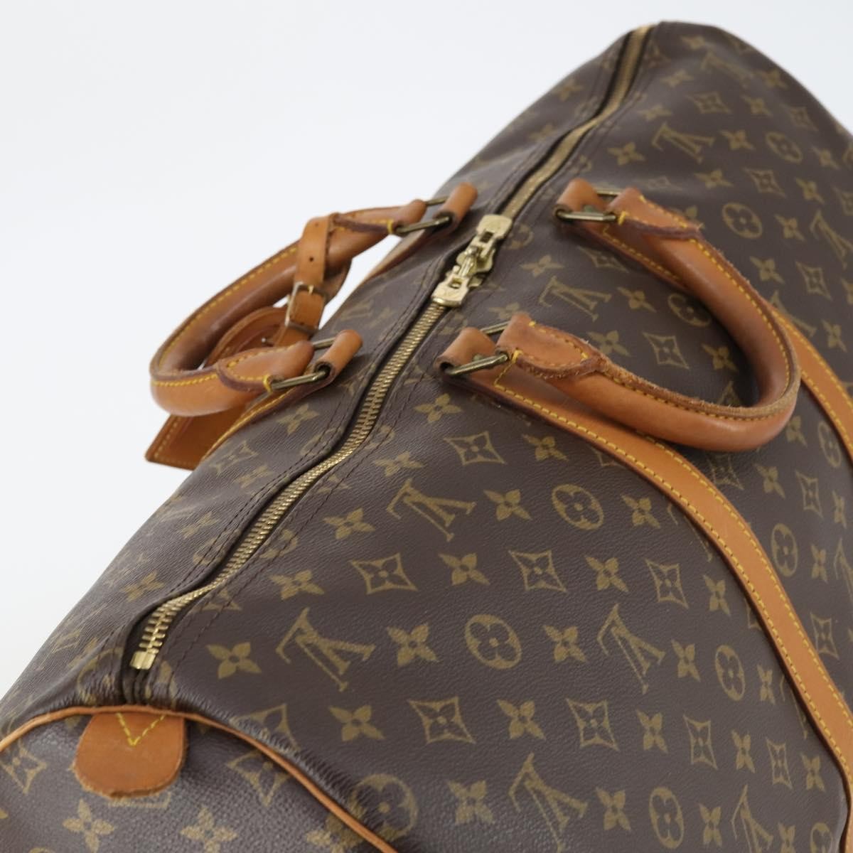 Louis Vuitton Keepall Bag Monogram Canvas Brown Canvas Travel Bag