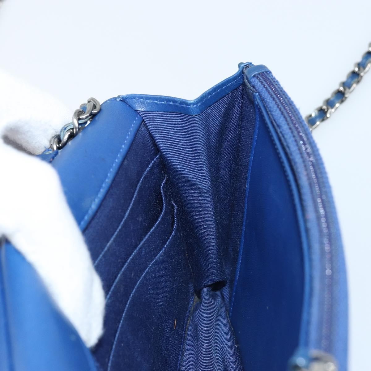 Chanel Wallet On Chain Canvas Navy Canvas Shoulder Bag Bag