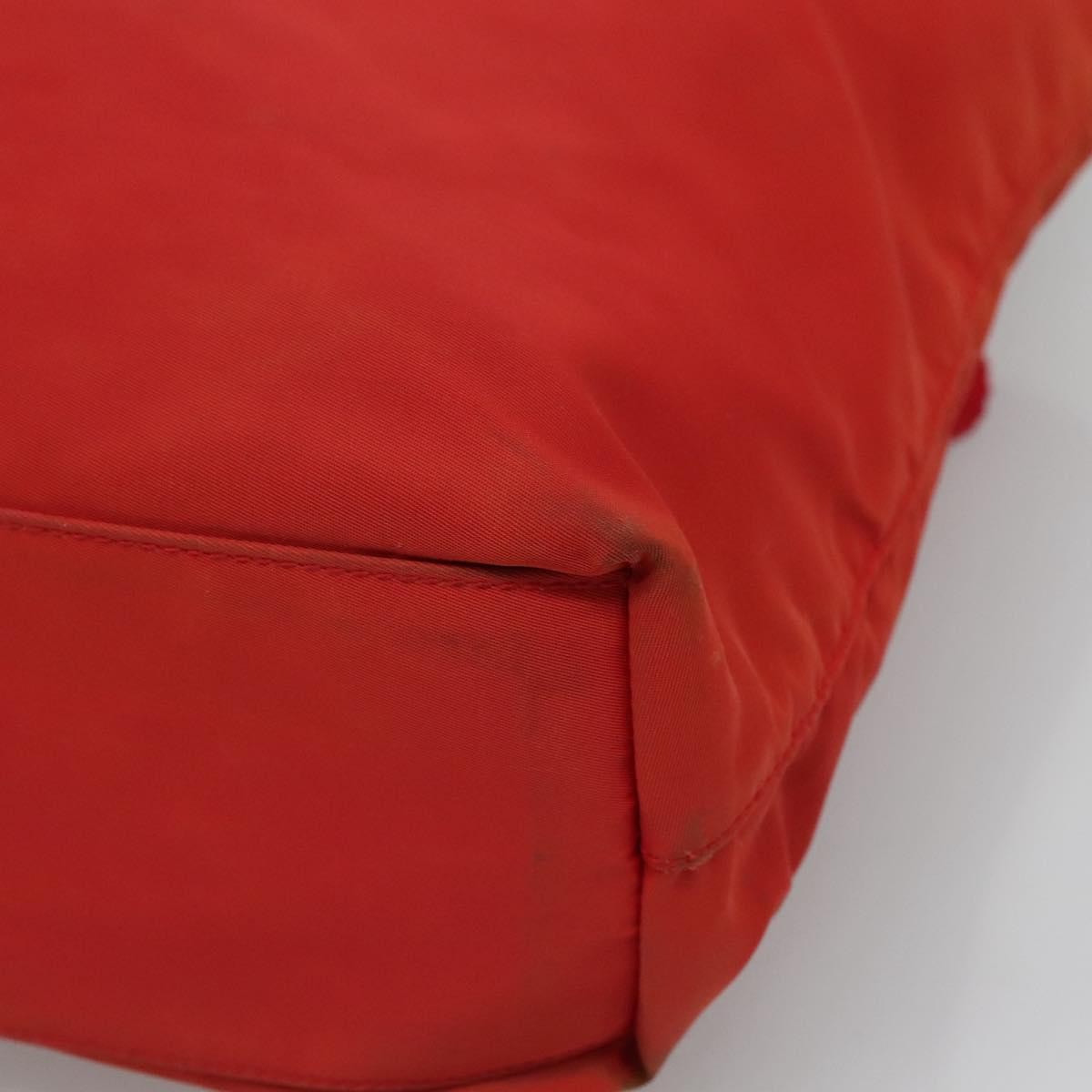 Prada Vintage Zip Tote Tessuto Red Nylon Tote Bag Bag