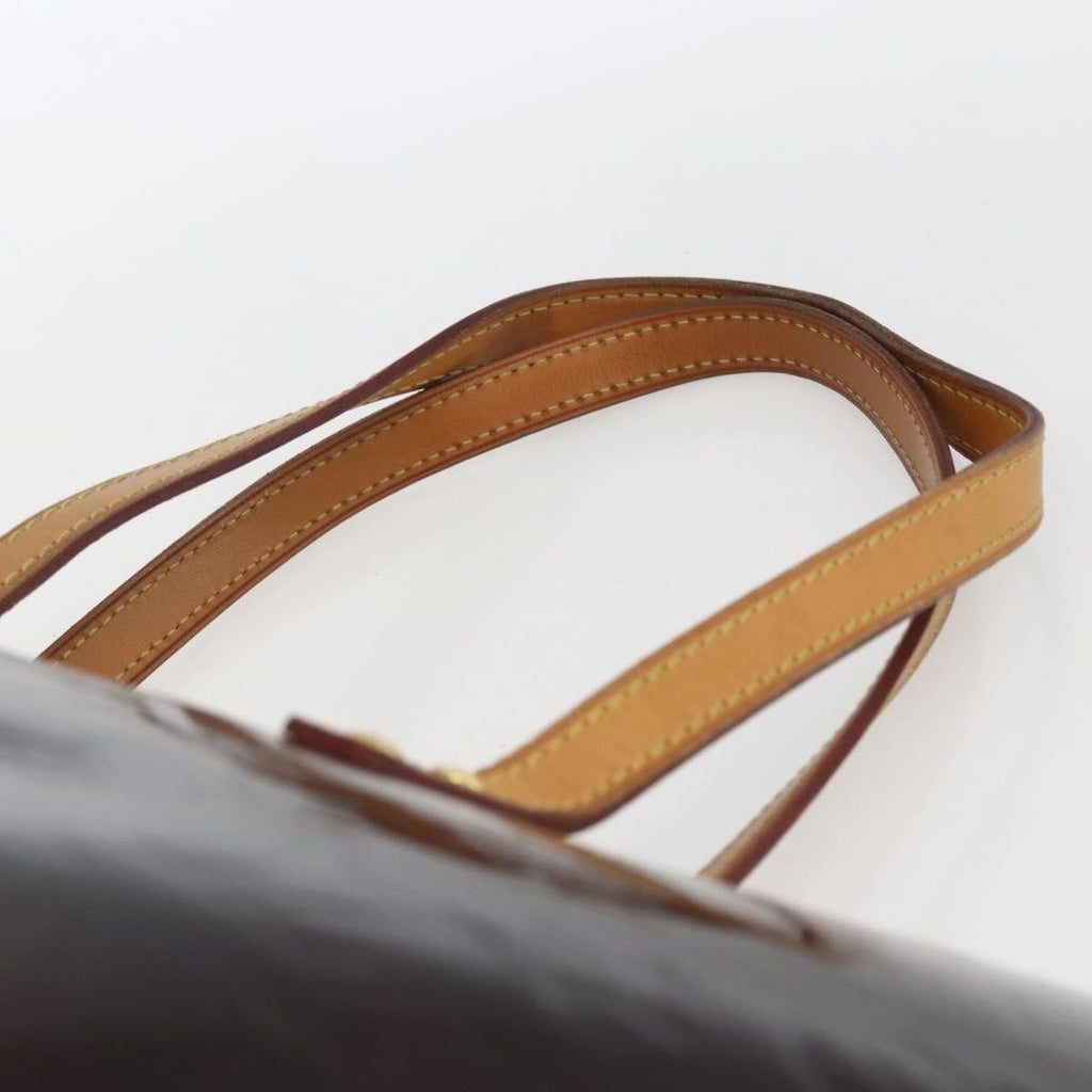 Louis Vuitton Bellevue Handbag Monogram Vernis Brown Patent_Leather Tote Bag