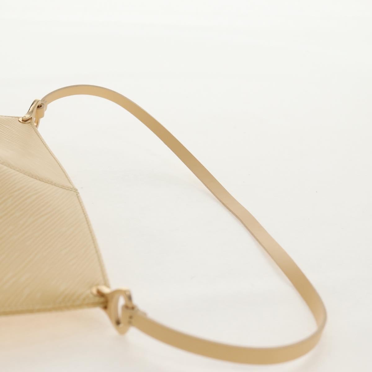Louis Vuitton Demi Lune Pochette Epi Leather Beige Leather Clutche & Pouche Bag