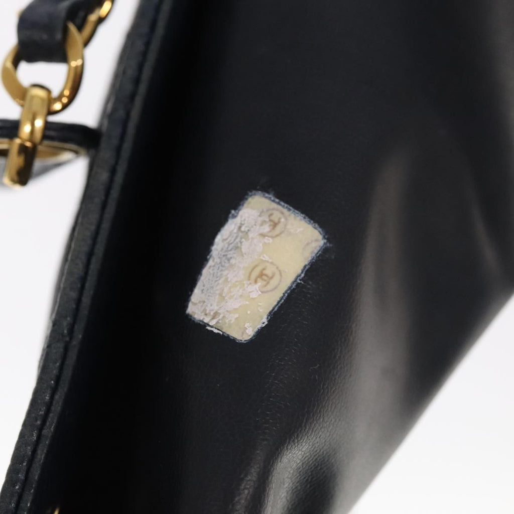 Chanel Vintage Shoulder Bag Leather Navy Leather Shoulder Bag Bag