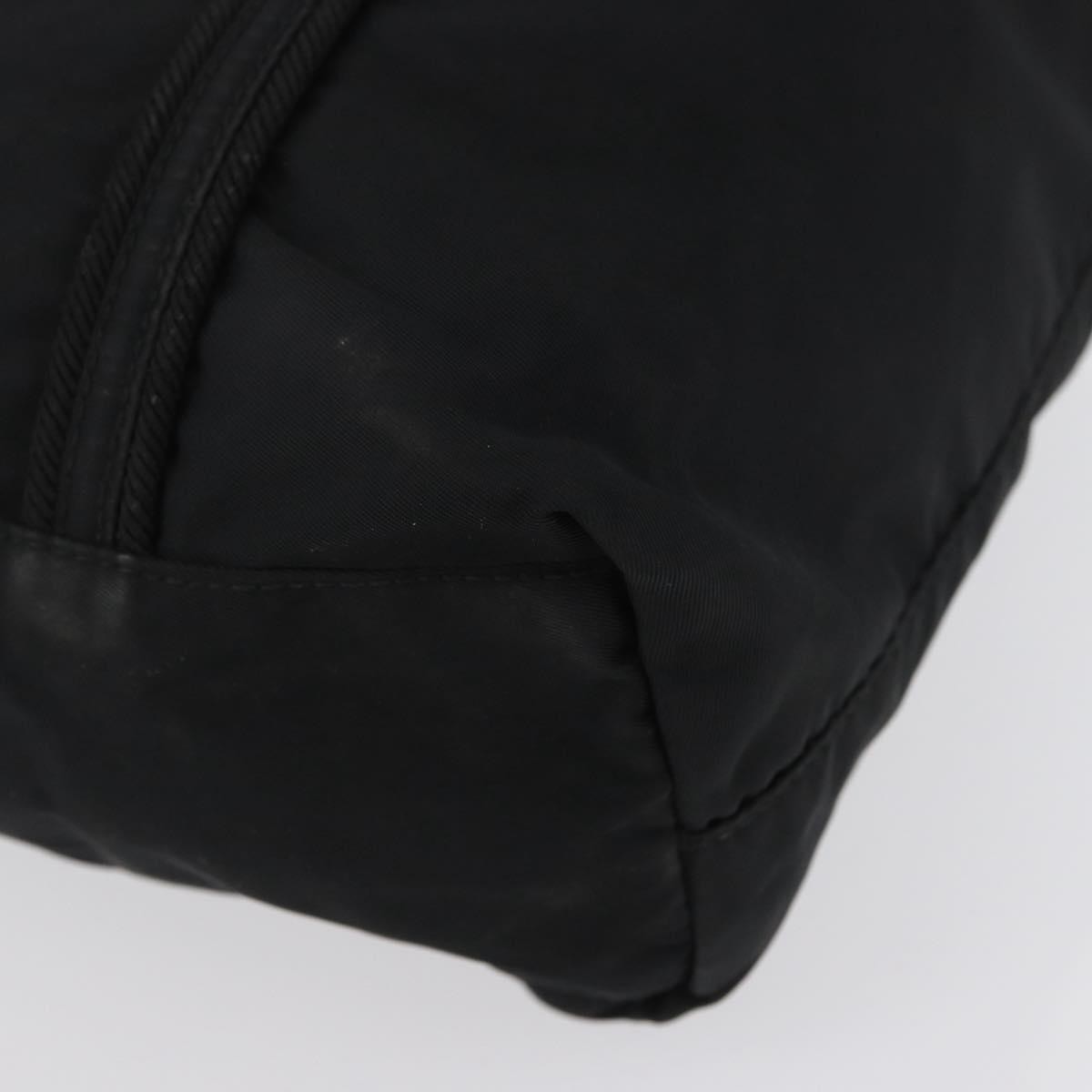 Prada Vintage Zip Tote Tessuto Black Nylon Tote Bag Bag