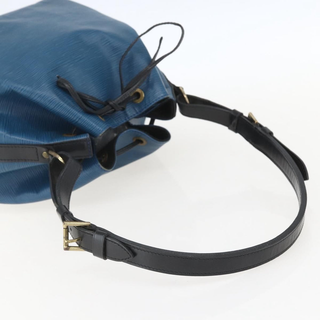 Louis Vuitton Bicolor Petit Noe Handbag Epi Leather Blue Leather Shoulder Bag