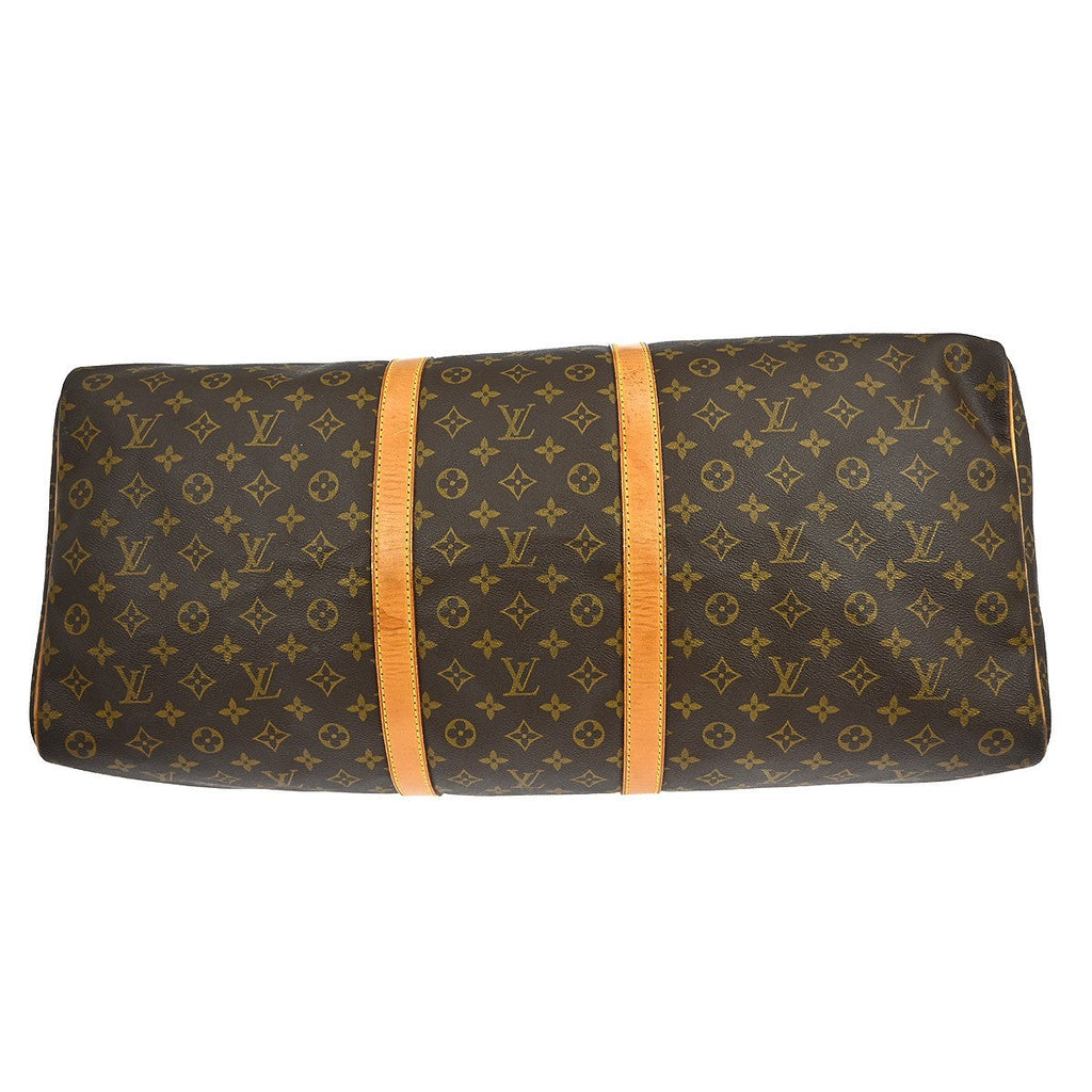 Louis Vuitton Keepall Bag Monogram Canvas Brown Canvas Travel Bag