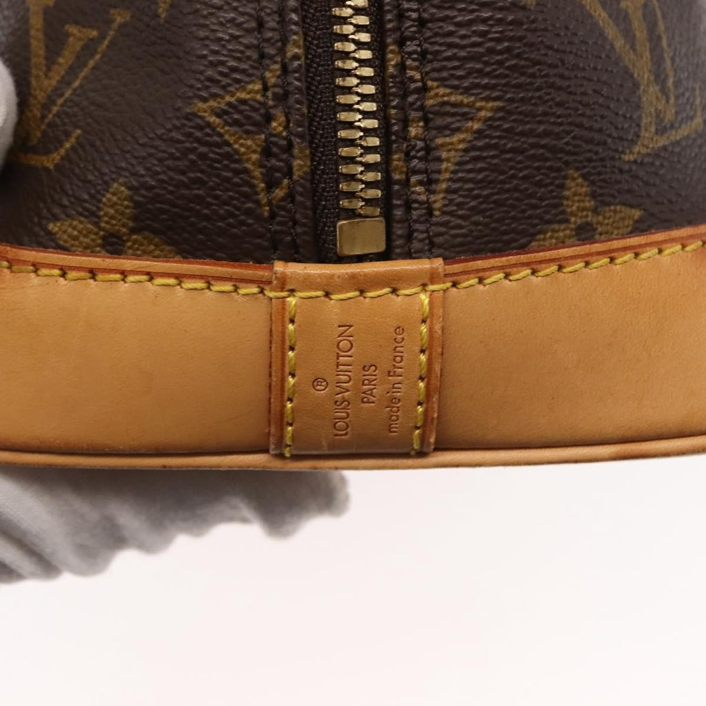 Louis Vuitton Alma Handbag Monogram Canvas Brown Canvas Handbag