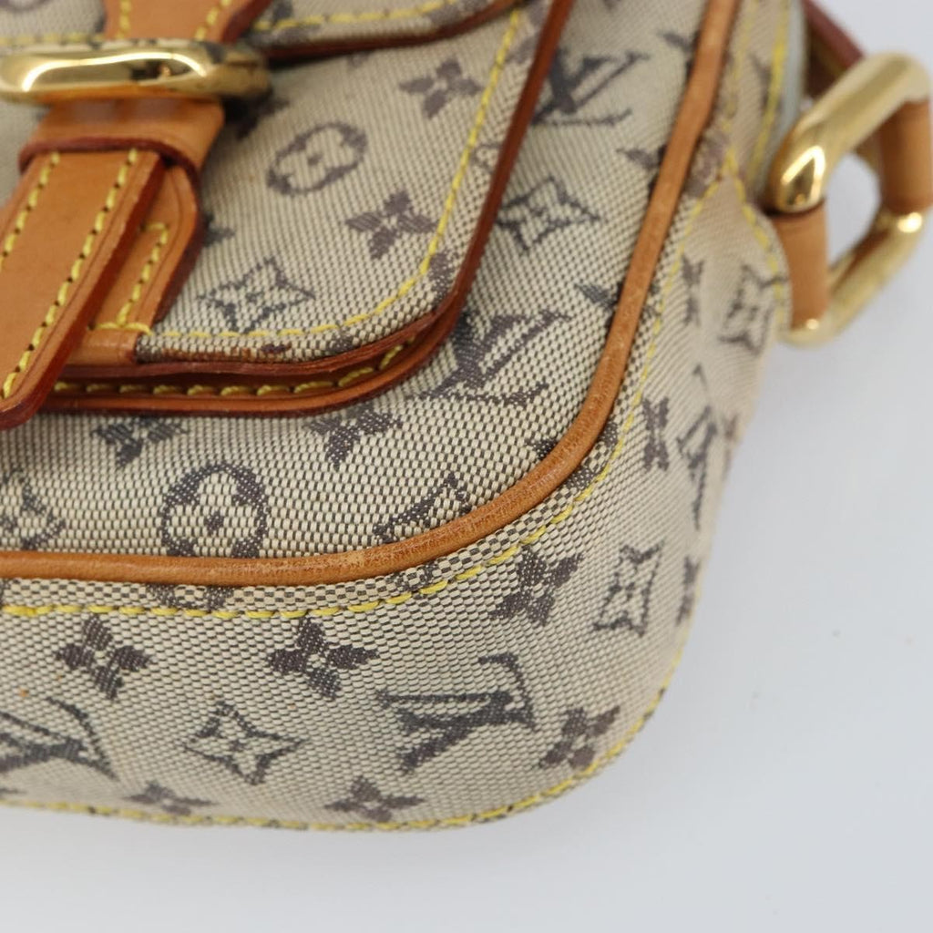 Louis Vuitton Juliette Crossbody Bag Mini Lin Blue Canvas Shoulder Bag