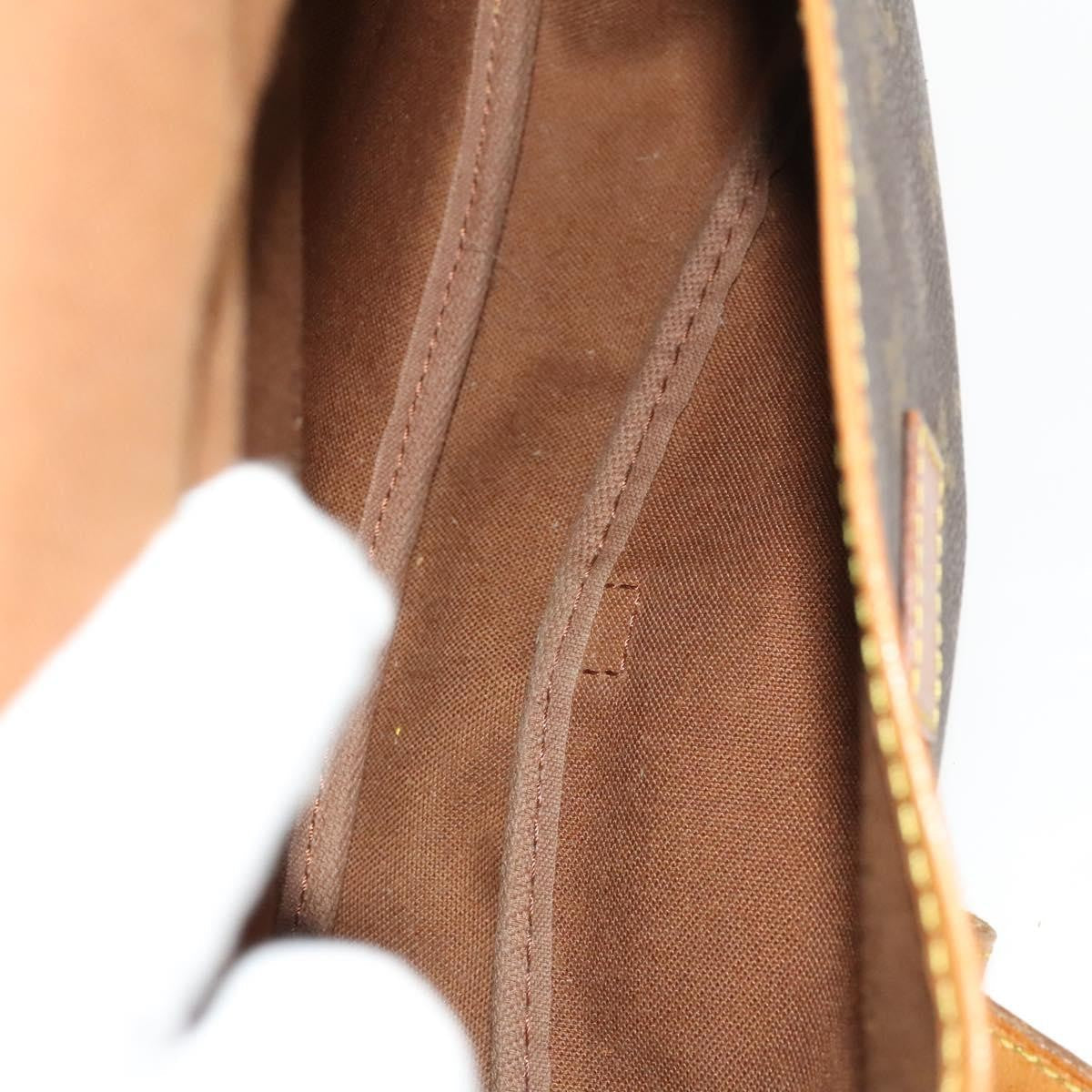 Louis Vuitton Saumur Handbag Monogram Canvas Brown Canvas Shoulder Bag
