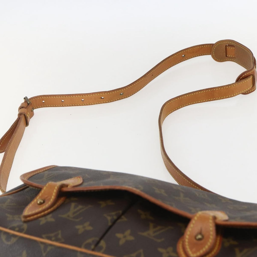 Louis Vuitton Sac Gibeciere Messenger Bag Monogram Canvas Brown Canvas Shoulder Bag