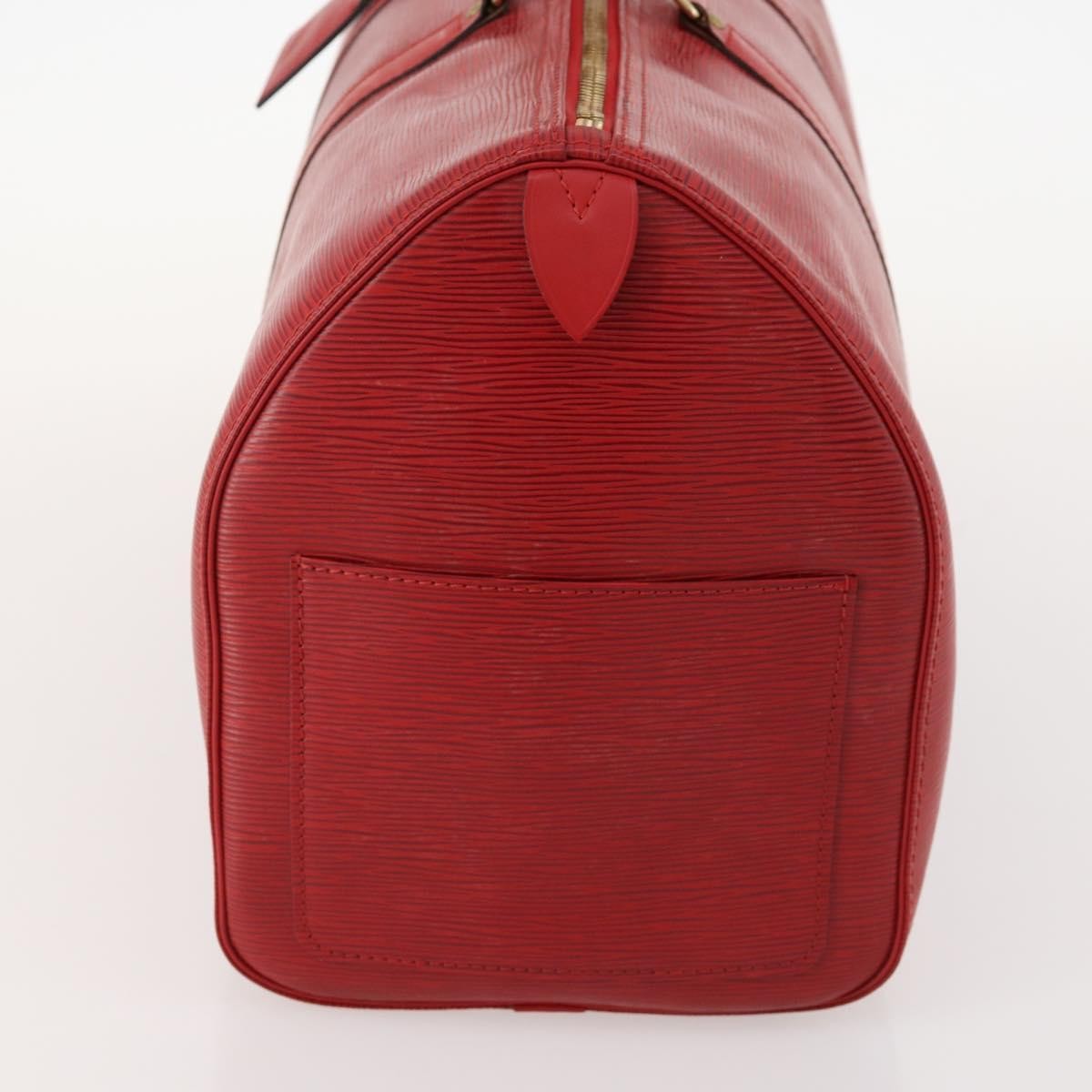 Louis Vuitton Keepall Bag Epi Leather Red Leather Travel Bag