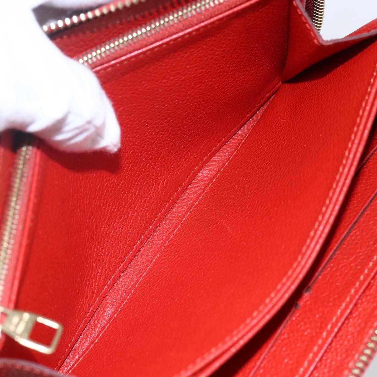 Louis Vuitton Portefeuille Zippy Monogramme Empreinte Monogramme Empreinte Red Leather Wallets Accessory