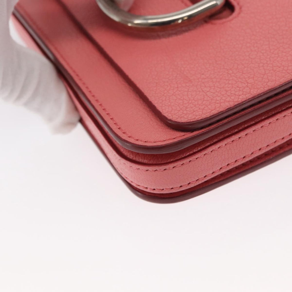 Burberry D-Ring Shoulder Bag Leather Pink Leather Shoulder Bag