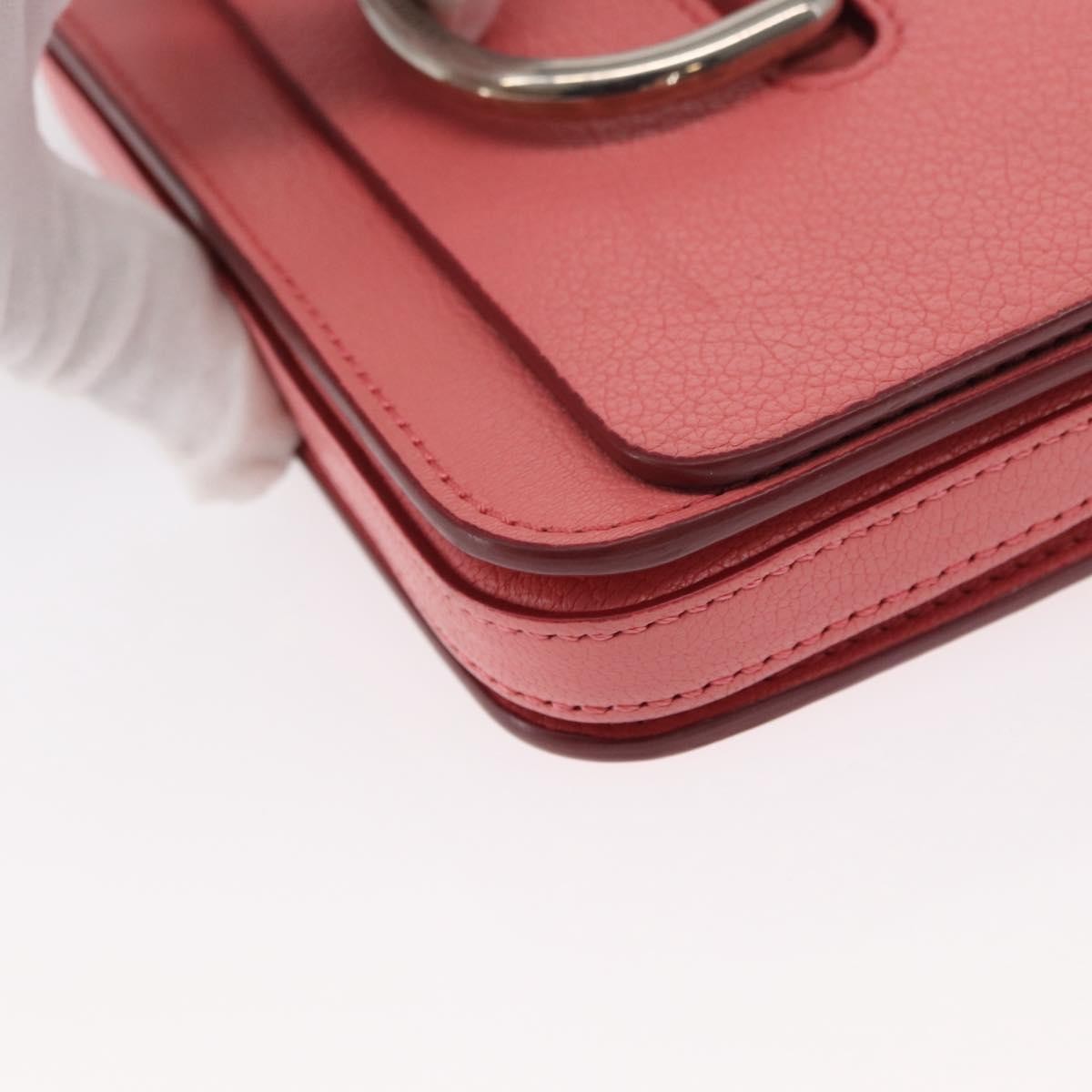 Burberry D-Ring Shoulder Bag Leather Pink Leather Shoulder Bag