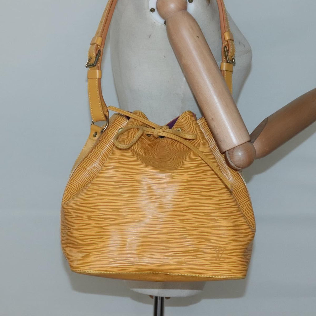 Louis Vuitton Noe Handbag Epi Leather Yellow Leather Bag