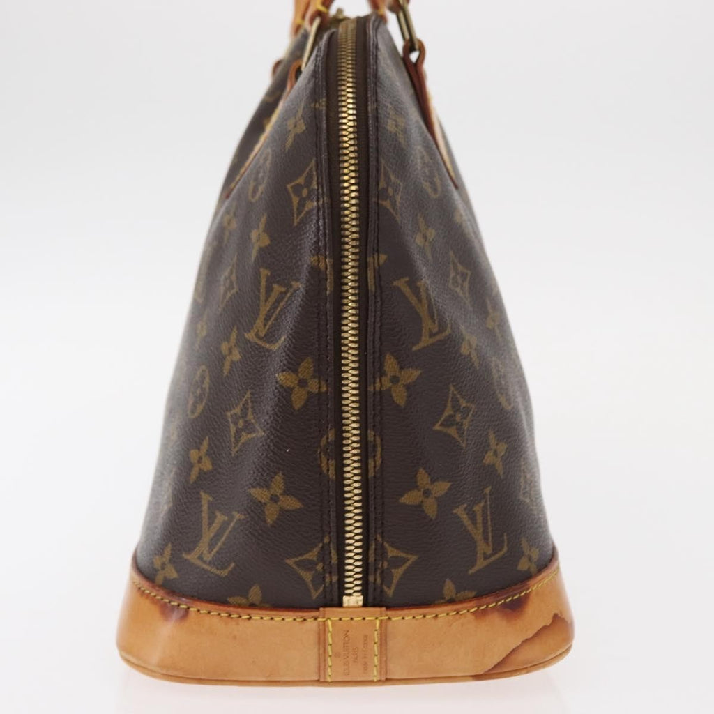 Louis Vuitton Alma Handbag Monogram Canvas Brown Canvas Handbag