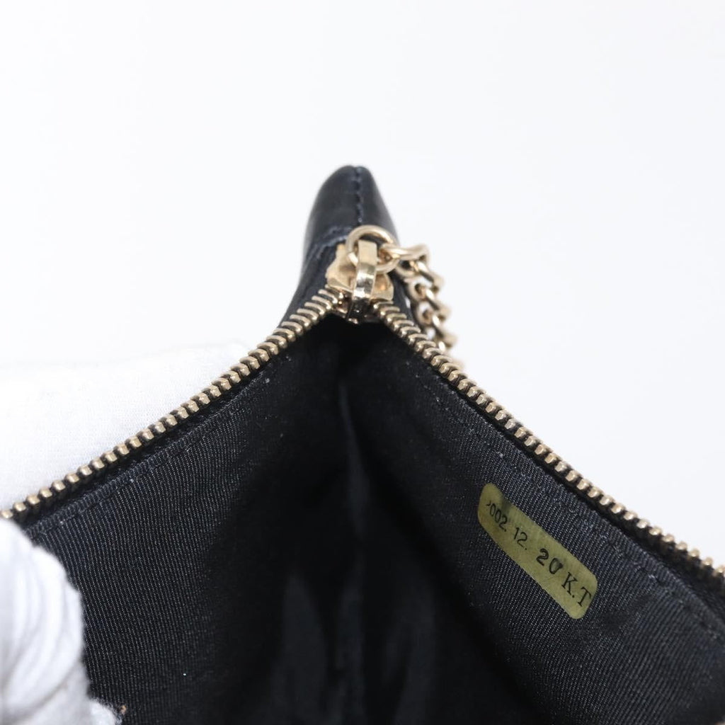 Chanel Camellia Clutch Bag Leather Black Leather Clutche & Pouche Bag