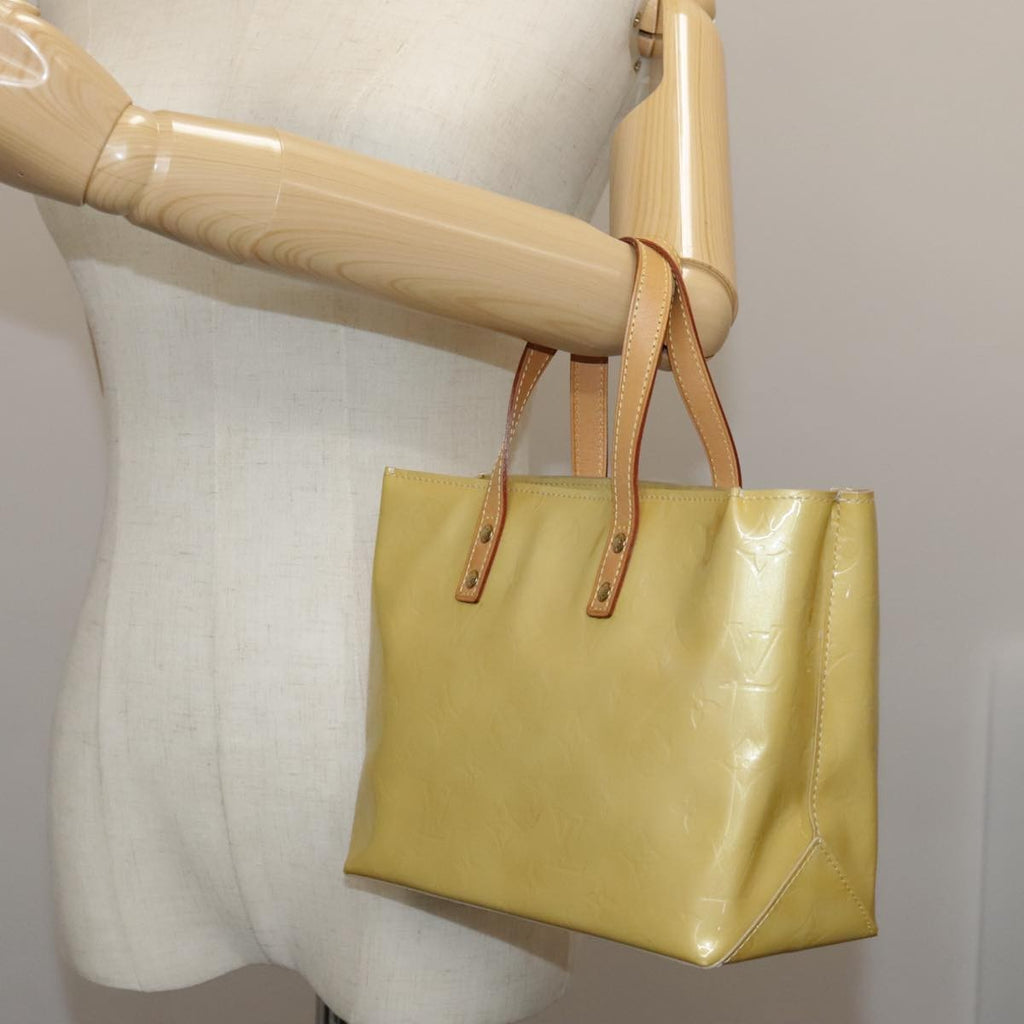 Louis Vuitton Reade Handbag Monogram Vernis Beige Patent_Leather Handbag