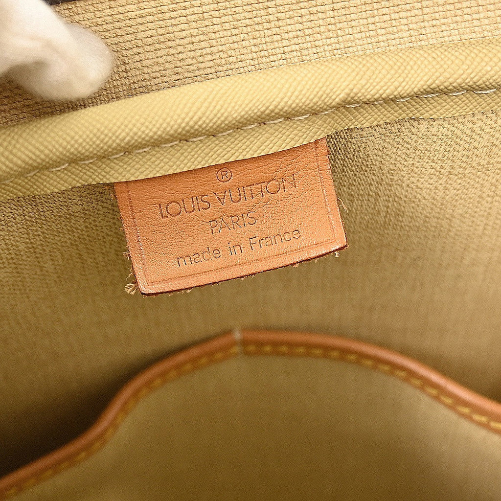 Louis Vuitton Deauville Handbag Monogram Canvas Brown Canvas Handbag