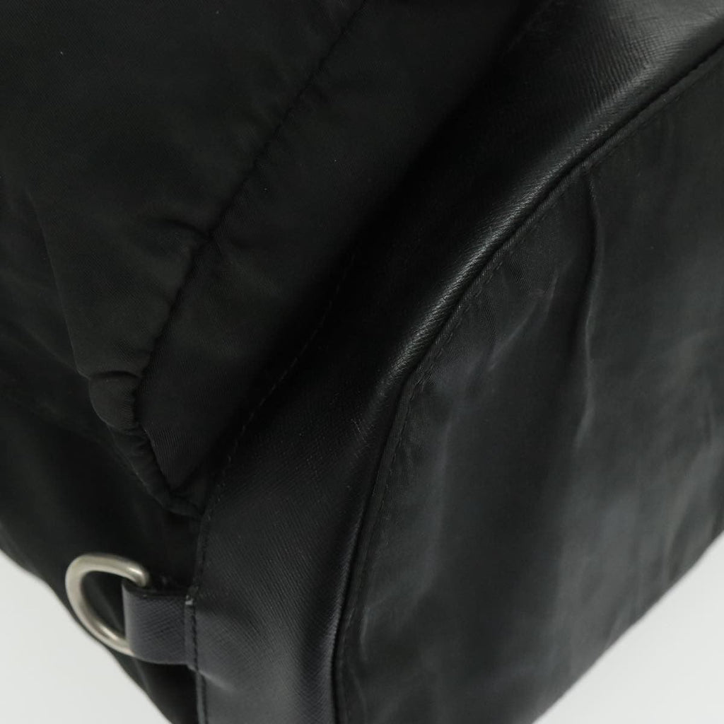Prada Double Front Pocket Backpack Tessuto Black Nylon Backpack Bag