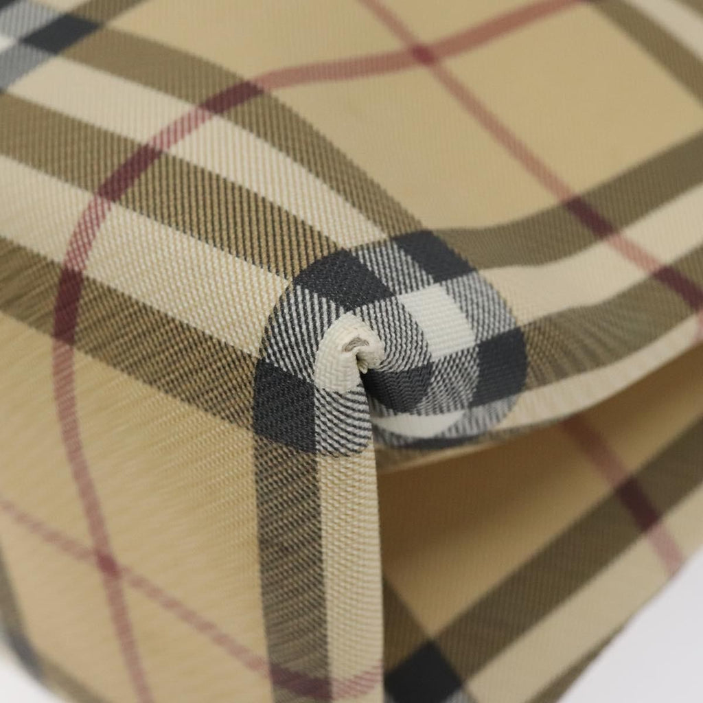 Burberry Nova Check Tote Canvas Check Pattern Beige Canvas Tote Bag