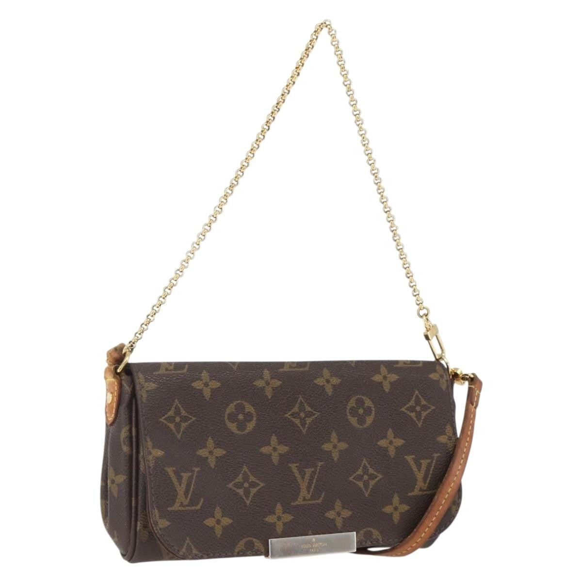 Louis Vuitton Favorite Handbag Monogram Canvas Brown Canvas Shoulder Bag