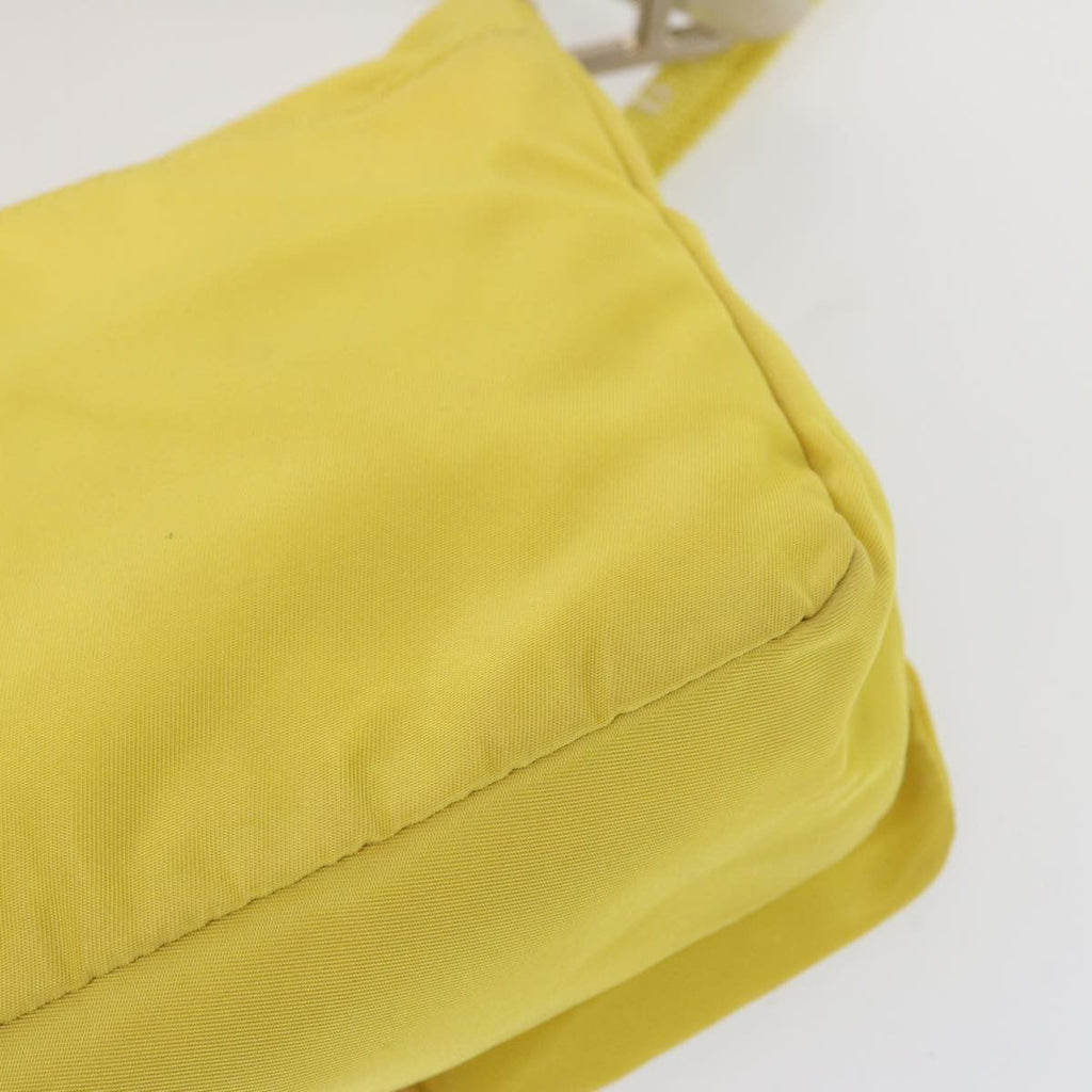 Prada Vintage Shoulder Bag Tessuto Yellow Nylon Shoulder Bag Bag