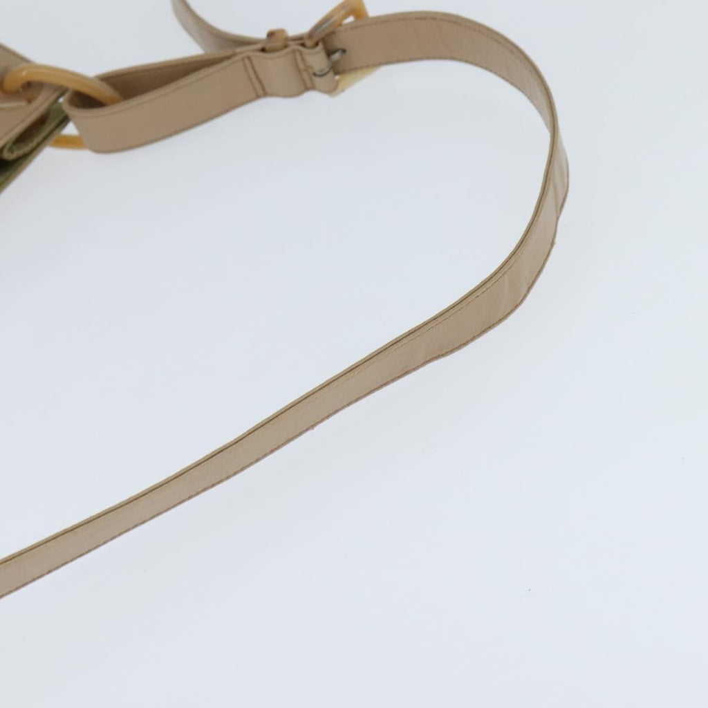 Prada Vintage Shoulder Bag Leather Beige Leather Shoulder Bag Bag