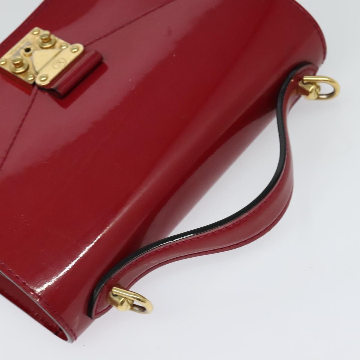 Louis Vuitton Monceau Handbag Vernis Burgundy Patent_Leather Bag