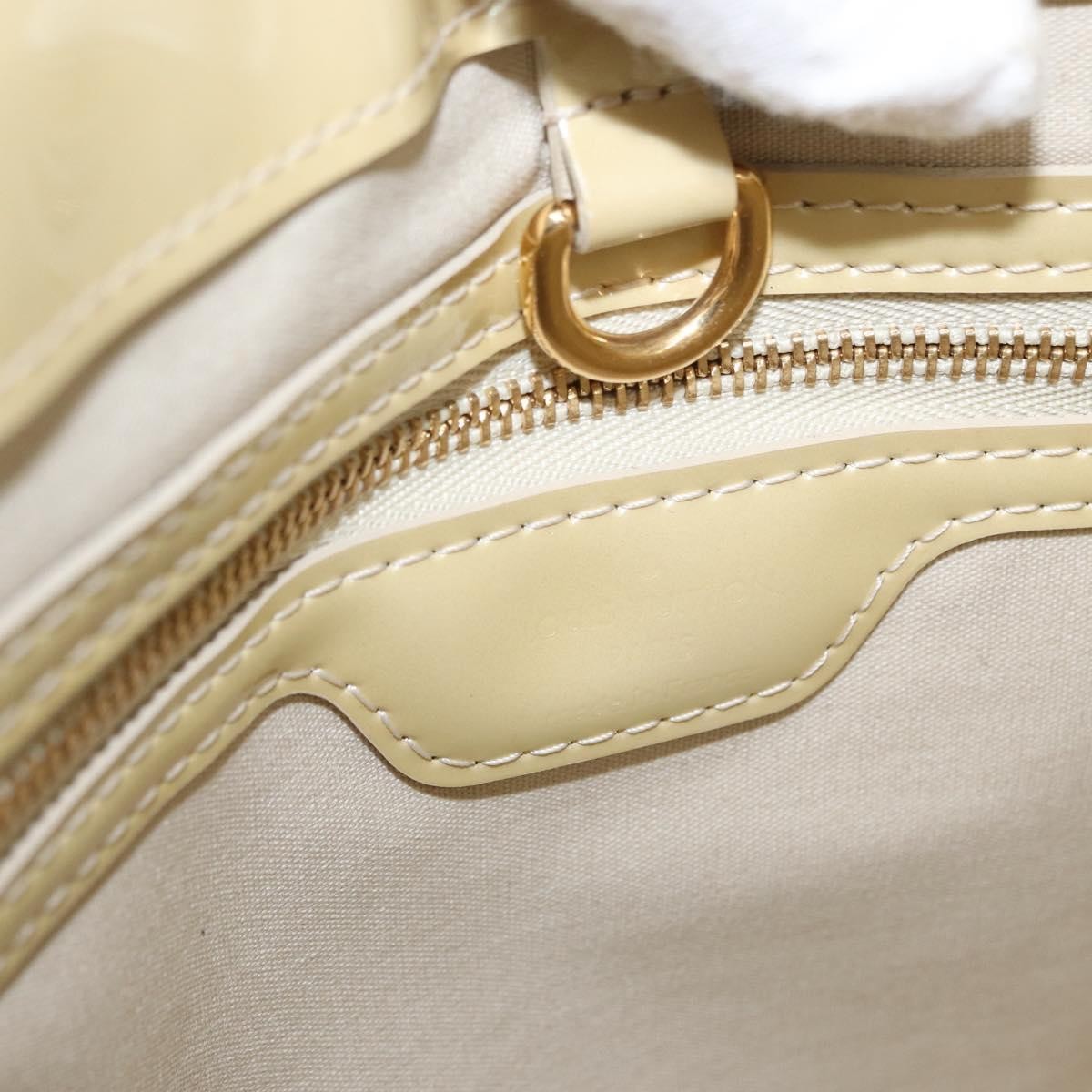 Louis Vuitton Wilshire Handbag Monogram Vernis Beige Patent_Leather Handbag