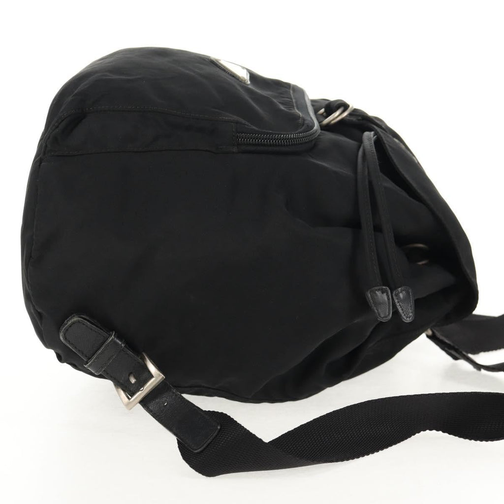 Prada Front Pocket Backpack Tessuto Black Nylon Backpack Bag