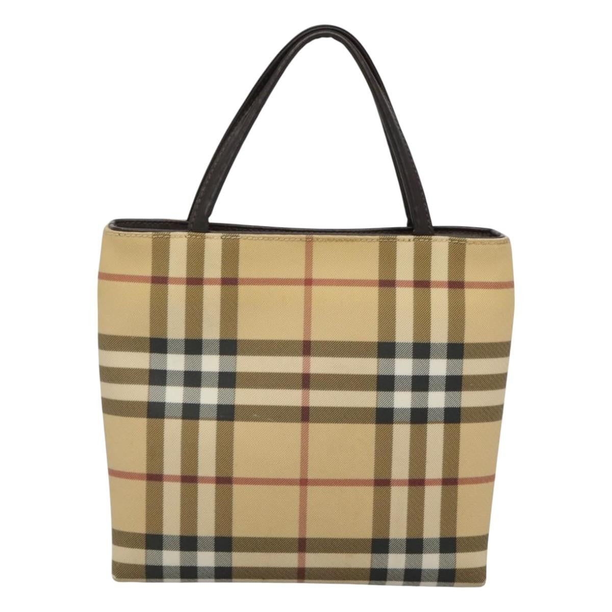 Burberry Nova Check Handbag Nova Check Canvas Beige Canvas Handbag