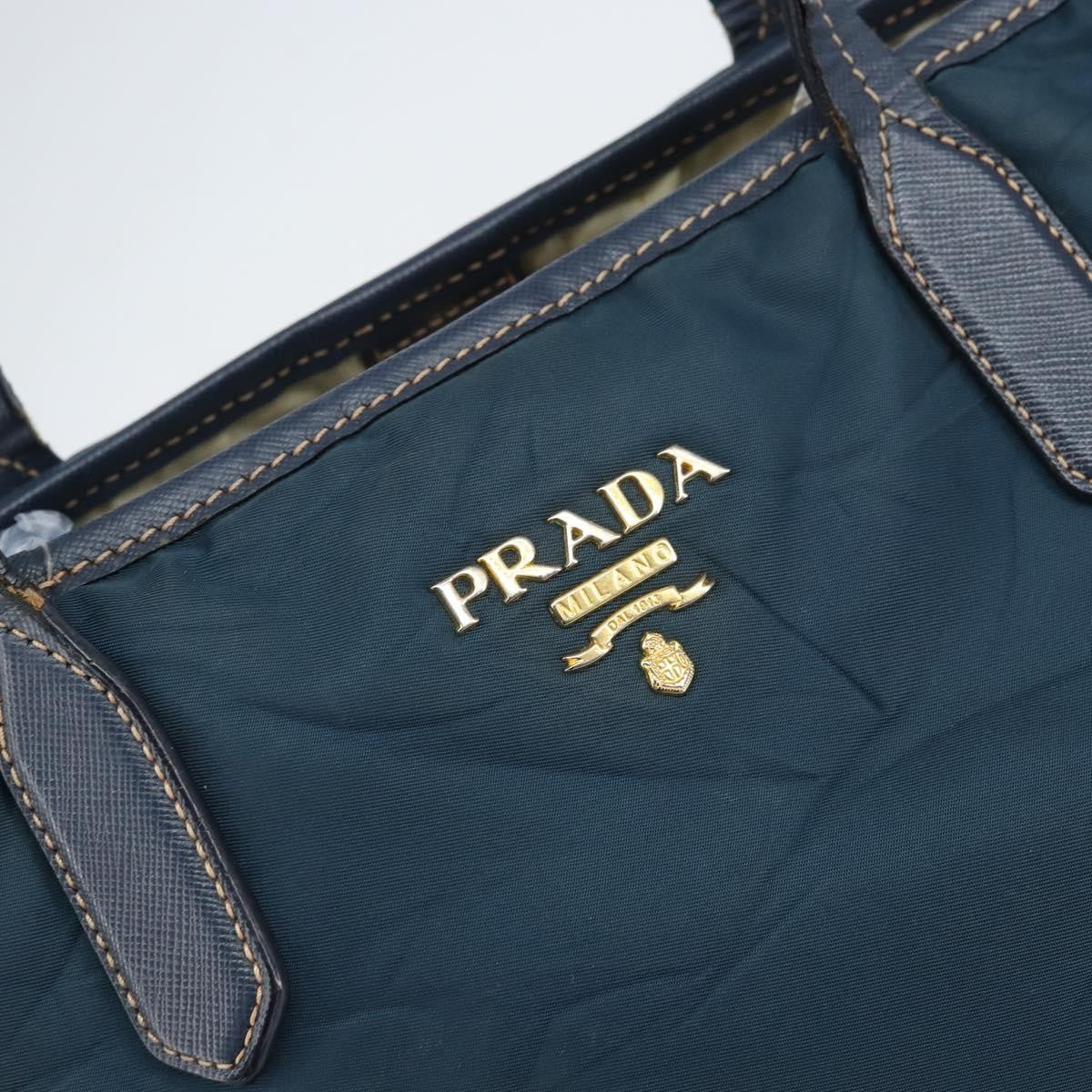 Prada Vintage Tote Tessuto Navy Nylon Tote Bag Bag