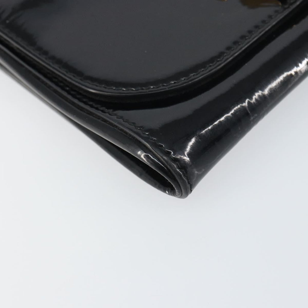 Fendi Vintage Shoulder Bag Enamel Black Patent_Leather Shoulder Bag Bag