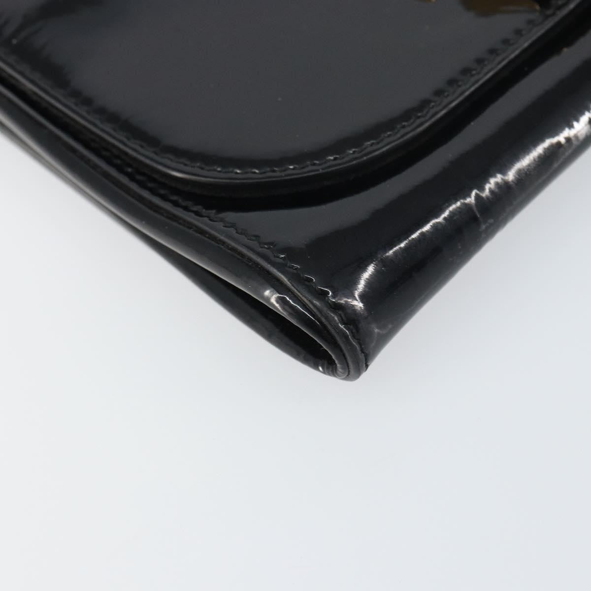 Fendi Vintage Shoulder Bag Enamel Black Patent_Leather Shoulder Bag Bag