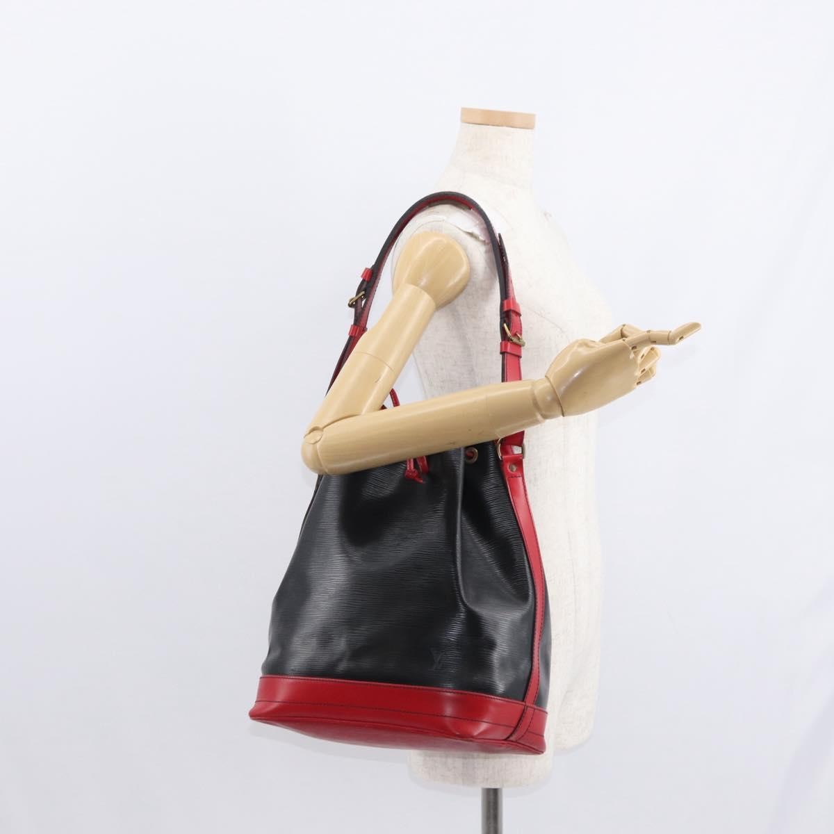 Louis Vuitton Bicolor Noe Handbag Epi Leather Black Leather Shoulder Bag