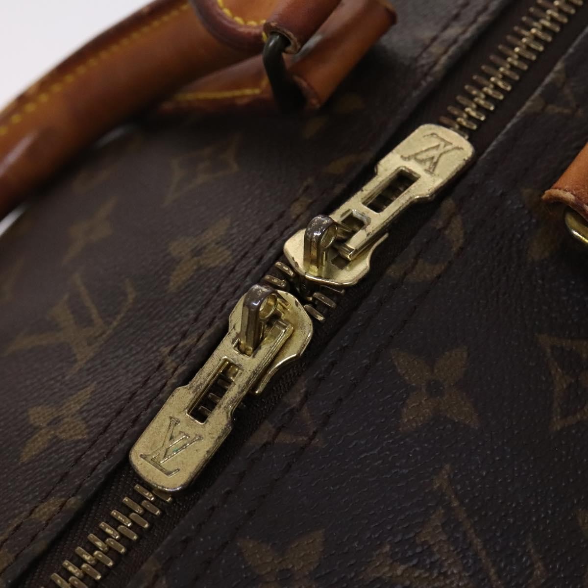 Louis Vuitton Keepall Bag Monogram Canvas Brown Canvas Travel Bag