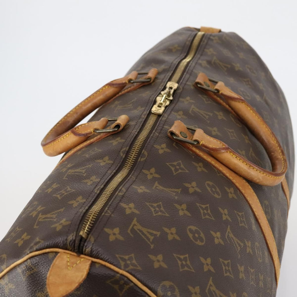 Louis Vuitton Keepall Bag Monogram Canvas Brown Canvas Travel Bag