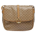 Celine Macadam Shoulder Bag Pvc Leather Beige Canvas Bag